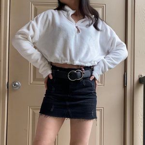 UO BDG Black Denim Mini Skirt Size XS